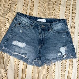 Women's Medium KanCan High Waisted Ripped Jean Shorts